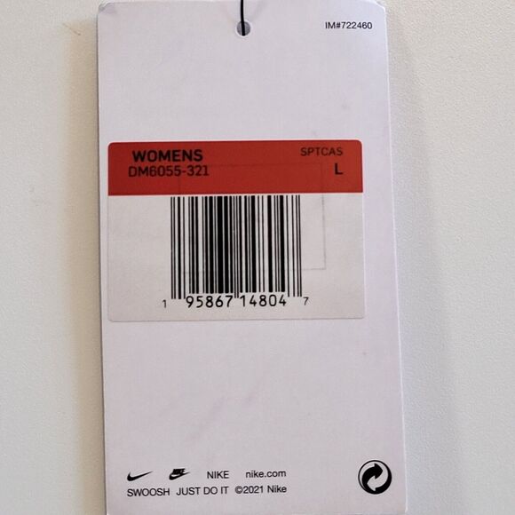 Nike Air Tight Fit High Rise Short Athletic Woman's Shorts Lime Green Large NEW - Picture 11 of 11